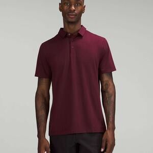 Men's Lululemon Evolution Short Sleeve Polo Shirt Cassis Size Small